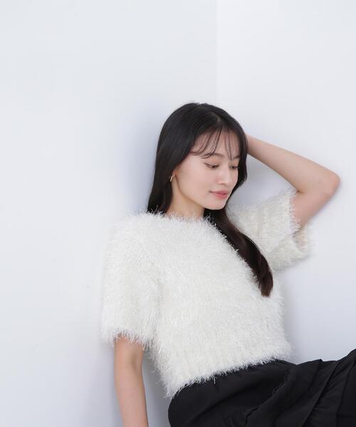 NATURAL BEAUTY BASIC(ナチュラルビューティーベーシック)の「◇【BLANC】ミックスシャギーニット(ニット/セーター・レディース・ベージュ系その他/ブラック系その他/オフホワイト・FREE)」の17枚目の写真