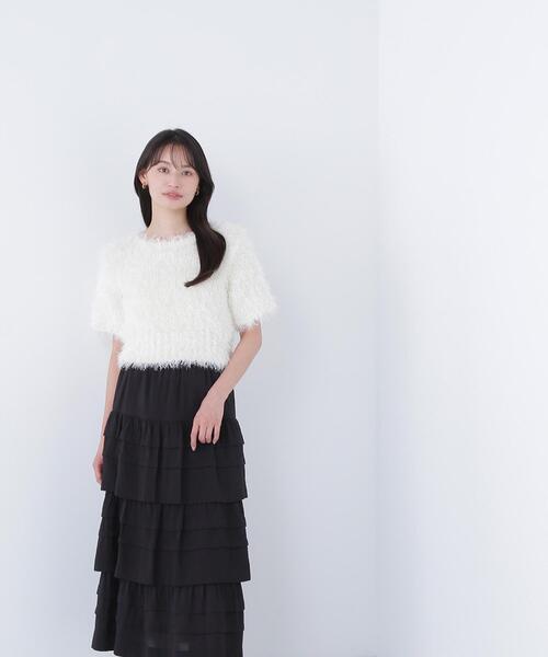 NATURAL BEAUTY BASIC(ナチュラルビューティーベーシック)の「◇【BLANC】ミックスシャギーニット(ニット/セーター・レディース・ベージュ系その他/ブラック系その他/オフホワイト・FREE)」の18枚目の写真