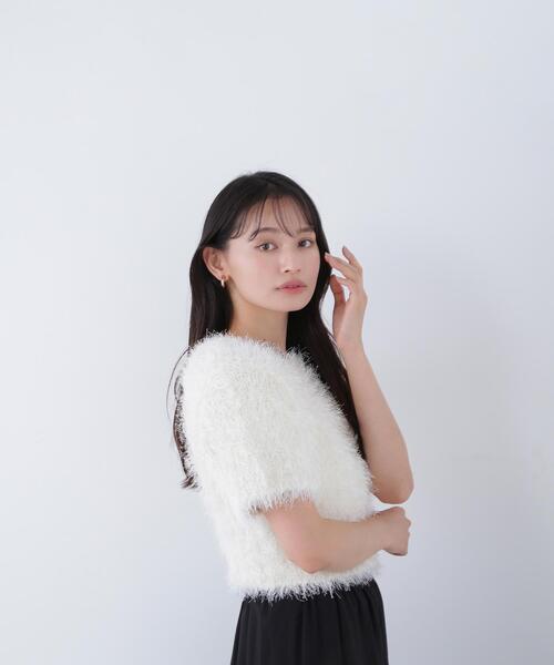 NATURAL BEAUTY BASIC(ナチュラルビューティーベーシック)の「◇【BLANC】ミックスシャギーニット(ニット/セーター・レディース・ベージュ系その他/ブラック系その他/オフホワイト・FREE)」の19枚目の写真