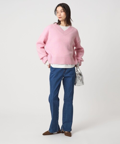 SERENITY Vネック プルオーバー ニット（ニット/セーター