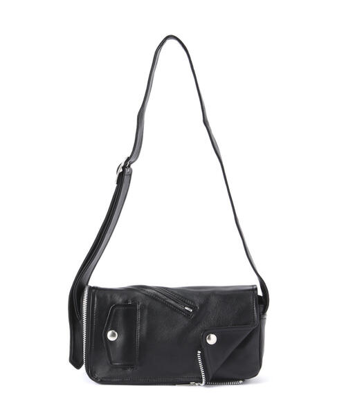 beautiful people（ビューティフルピープル）の「beautiful people/ビューティフルピープル/riders flap shoulder bag（ショルダーバッグ・レディース・ブラック・F）」の14枚目の写真