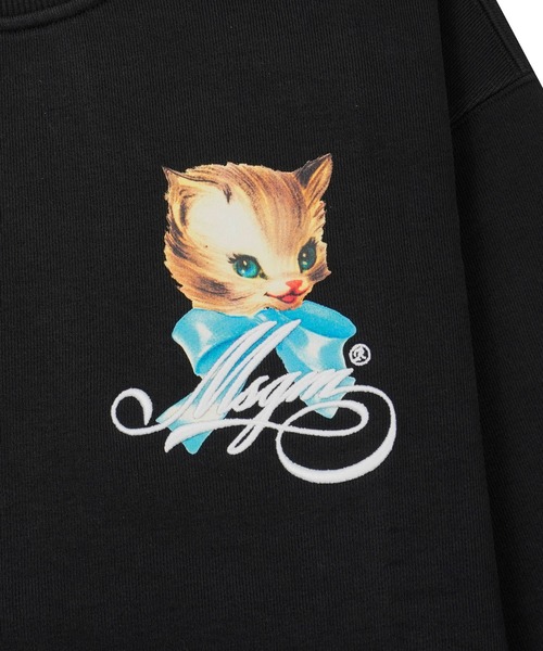 MSGM（エムエスジーエム）の「MSGM CUTE KITTY ミニグラフィック スウェットシャツ（スウェット・レディース・オフホワイト/ブラック・S/XS/M）」の4枚目の写真