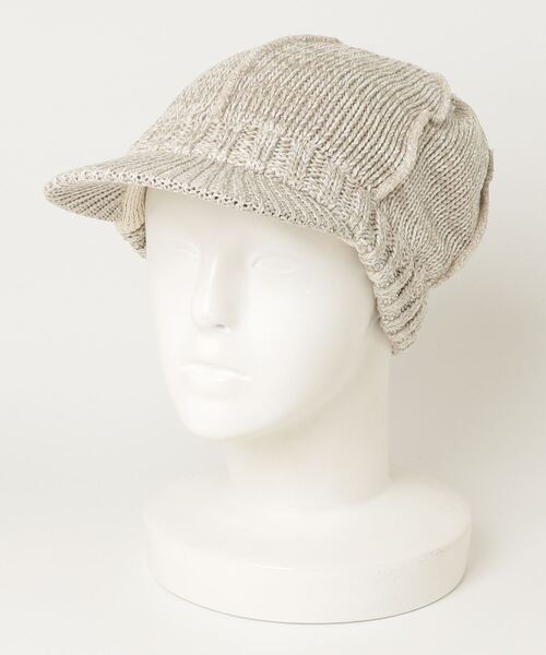 KIJIMA TAKAYUKI（キジマ　タカユキ）の「KIJIMA TAKAYUKI / COTTON KNIT CASQUETTE（キャスケット・メンズ・ライトグリーン/ベージュ・FREE）」の2枚目の写真