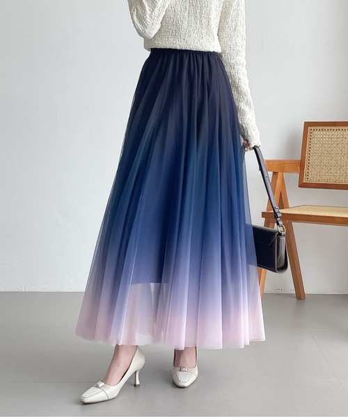 ABITOKYO(アビトーキョー)の「グラデーションボリュウームチュールスカート(スカート・レディース・ブルー/ネイビー/パープル・M/L/XL)」の20枚目の写真