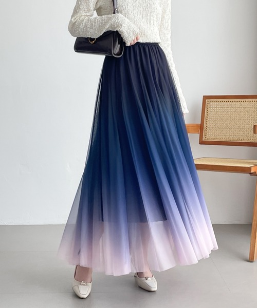 ABITOKYO(アビトーキョー)の「グラデーションボリュウームチュールスカート(スカート・レディース・ブルー/ネイビー/パープル・M/L/XL)」の21枚目の写真
