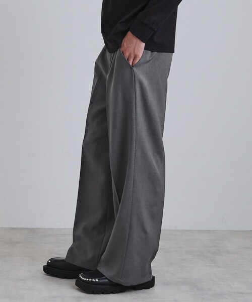 tk.TAKEO KIKUCHI（ティーケータケオキクチ）の「ワイドストレートパンツ（その他パンツ・メンズ・ブラック/ダークグレー/ダークブラウン・01/02/03）」の5枚目の写真