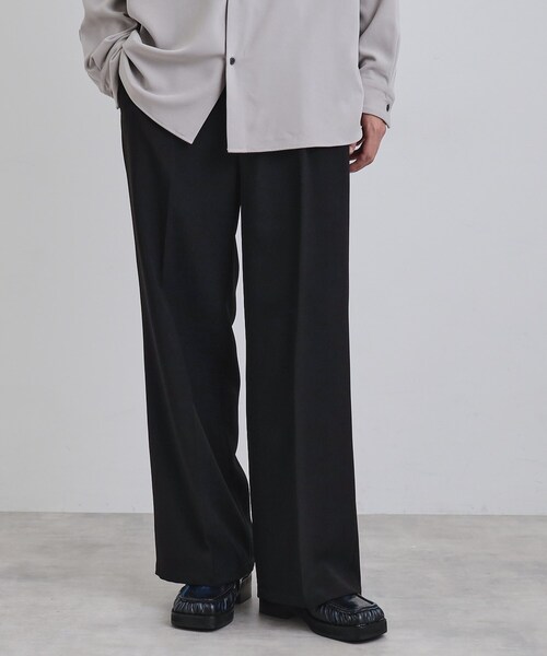 tk.TAKEO KIKUCHI（ティーケータケオキクチ）の「ワイドストレートパンツ（その他パンツ・メンズ・ブラック/ダークグレー/ダークブラウン・01/02/03）」の9枚目の写真