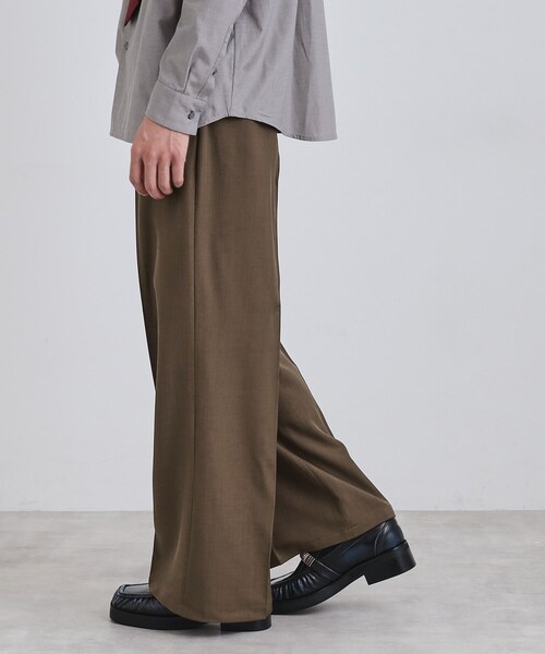 tk.TAKEO KIKUCHI（ティーケータケオキクチ）の「ワイドストレートパンツ（その他パンツ・メンズ・ブラック/ダークグレー/ダークブラウン・01/02/03）」の13枚目の写真