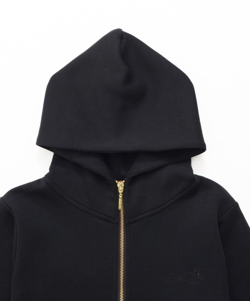 Arnold Palmer（アーノルドパーマー）の「ダンボールニット コンパクト ZIPパーカー（パーカー・レディース・アイボリー/ブラック・S/L/M）」の10枚目の写真