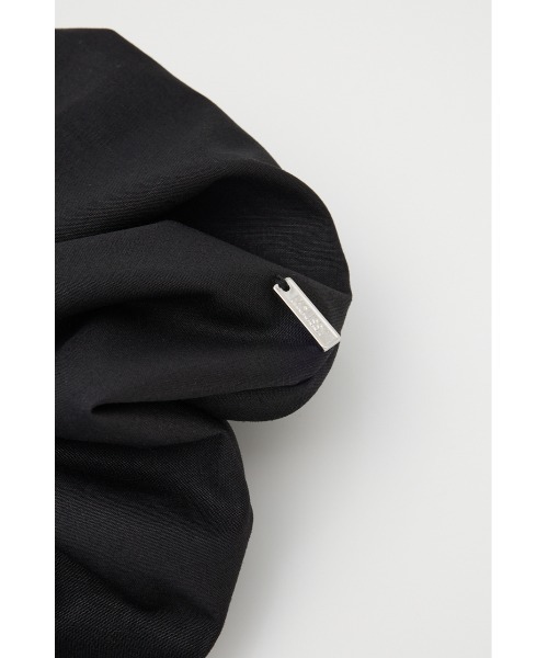MOUSSY(マウジー)の「BIG POPLIN シュシュ(シュシュ・レディース・ブラック/ホワイト・FREE)」の4枚目の写真