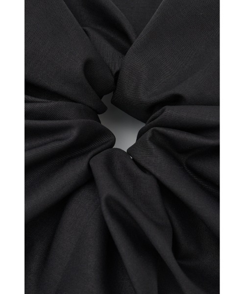 MOUSSY(マウジー)の「BIG POPLIN シュシュ(シュシュ・レディース・ブラック/ホワイト・FREE)」の5枚目の写真