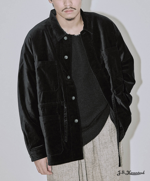 J．S．ホームステッド（J．S．stead）/J．S．stead / ベルベティーン ファティーグ シャツ J.S.Homestead / ベルベティーン ファティーグ シャツ