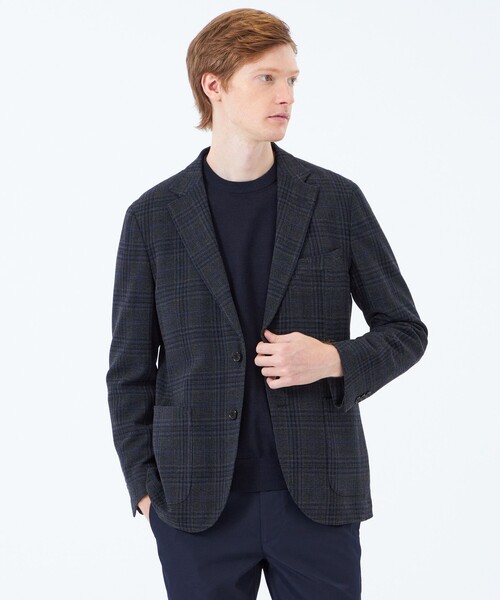 MACKINTOSH PHILOSOPHY(マッキントッシュ フィロソフィー)の「テーラードジャージー ジャケット ZIGNONEジャージー(テーラードジャケット・メンズ・チャコールグレー/ダークネイビー・40/38)」の2枚目の写真
