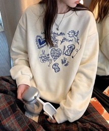 【選べる素材】落書き刺繍スウェット