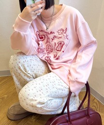 LAC-VERT（ラック・ヴェール）の「【選べる素材】落書き刺繍スウェット（スウェット）」