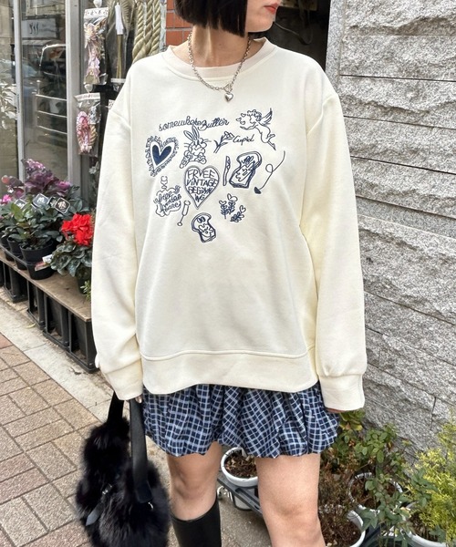 眩暈SIREN 刺繍スウェット　XL 眩暈SIREN 刺繍スウェット XL