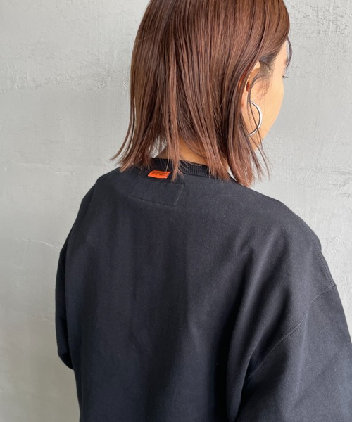 UNIVERSAL OVERALL（ユニバーサルオーバーオール）の「[UNIVERSAL OVERALL/ユニバーサルオーバーオール] 別注 ワンポイントロゴ刺繍 スウェットカーディガン（スウェット・レディース・ブラック/オートミール/ブラウン/グリーン・F）」の15枚目の写真