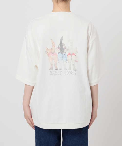 B.C STOCK（ベーセーストック）の「ドッグ＆キャット アソートハーフスリーブTシャツ（Tシャツ/カットソー・メンズ・カーキ/アイボリー/レッド/ホワイト系その他/ホワイト・FREE）」の18枚目の写真