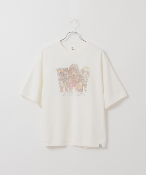 B.C STOCK（ベーセーストック）の「ドッグ＆キャット アソートハーフスリーブTシャツ（Tシャツ/カットソー・メンズ・カーキ/アイボリー/レッド/ホワイト系その他/ホワイト・FREE）」の20枚目の写真