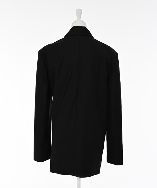 Narcissus（ナルシス）の「テーラードジャケット/オーバーサイズ/メンズライク/肩パッド《動画あり》（テーラードジャケット・レディース・チャコール/ブラック・FREE）」の10枚目の写真