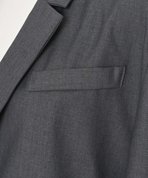 Narcissus（ナルシス）の「テーラードジャケット/オーバーサイズ/メンズライク/肩パッド《動画あり》（テーラードジャケット・レディース・チャコール/ブラック・FREE）」の15枚目の写真