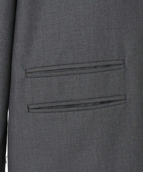 Narcissus（ナルシス）の「テーラードジャケット/オーバーサイズ/メンズライク/肩パッド《動画あり》（テーラードジャケット・レディース・チャコール/ブラック・FREE）」の16枚目の写真