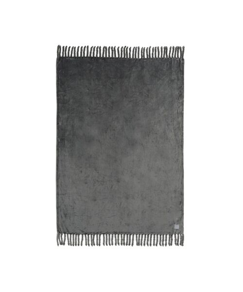 Francfranc（フランフラン）の「ゴーディス なめらか スロー（ひざ掛け） 1700×1300 ダークグレー（寝具・レディース・ダークグレー・FREE）」の5枚目の写真