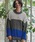 CAMBIO�i�J���r�I�j�́umn3189-Switch Middle Gauge Knit Pullover �j�b�g(A54925cmb)�i�j�b�g/�Z�[�^�[�j�v�b�`���R�[���O���[
