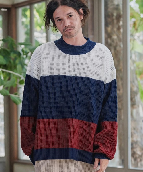 CAMBIO(カンビオ)の「mn3189-Switch Middle Gauge Knit Pullover ニット(A54925cmb)(ニット/セーター・メンズ・ネイビー/チャコールグレー/ブラック/ミックスグレー・S/M/L)」の19枚目の写真