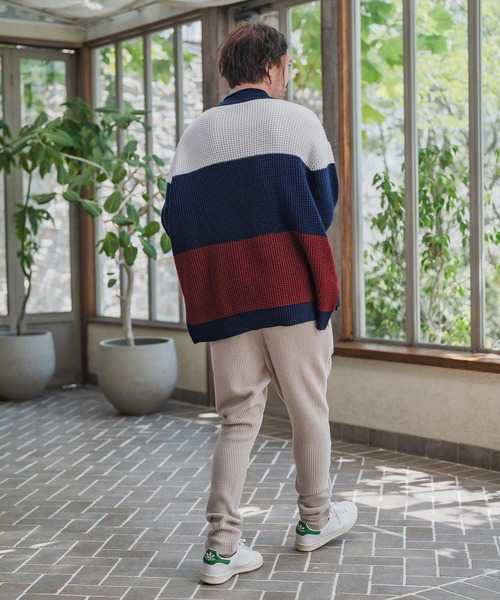 CAMBIO(カンビオ)の「mn3189-Switch Middle Gauge Knit Pullover ニット(A54925cmb)(ニット/セーター・メンズ・ネイビー/チャコールグレー/ブラック/ミックスグレー・S/M/L)」の22枚目の写真