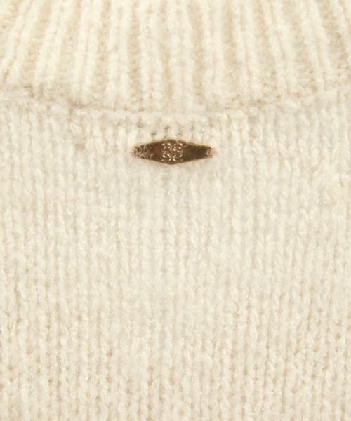 SALON adam et rope'(サロン アダム エ ロペ)の「コットンウールメランジVネックニットプルオーバー(ニット/セーター・レディース・オフホワイト/ブラウン系その他2・FREE)」の20枚目の写真