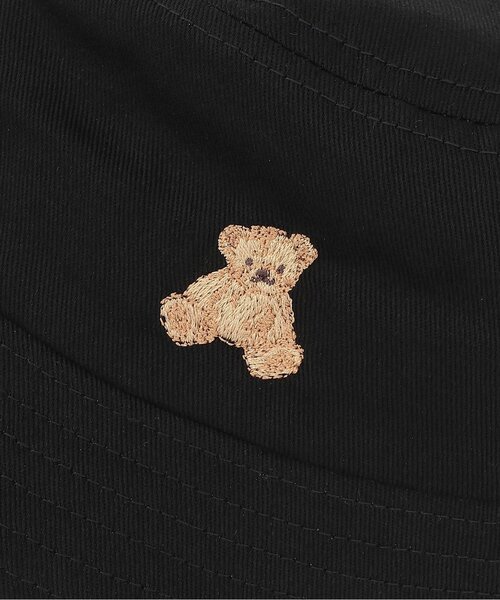 petit main（プティマイン）の「くま刺しゅうバケットハット（その他ベビーウェア・キッズ・ブラック/オフホワイト・48cm/46cm）」の6枚目の写真