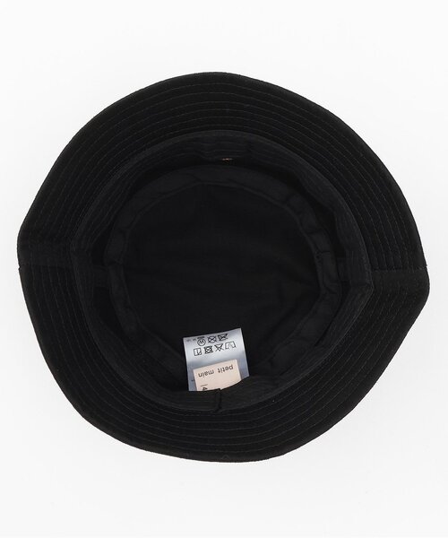 petit main（プティマイン）の「くま刺しゅうバケットハット（その他ベビーウェア・キッズ・ブラック/オフホワイト・48cm/46cm）」の4枚目の写真