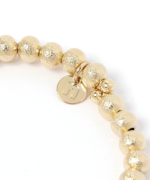 niko and...（ニコアンド）の「マットメタルボールブレスレット（ブレスレット・レディース・イエロー/グレー・0）」の3枚目の写真