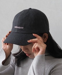 ＆soiree（アンドソワレ）の「【＆soiree】ブランドロゴ刺繍キャップ(ウール・コーデュロイ)（キャップ）」