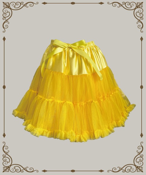 セール】9D14 カラーパニエ チュチュ チュールスカート 推し活