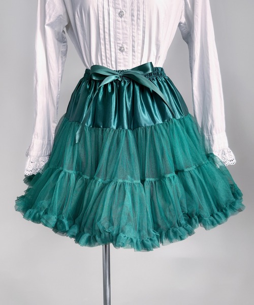 セール】9D14 カラーパニエ チュチュ チュールスカート 推し活