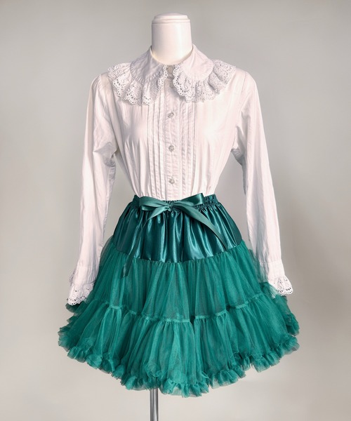 1960年代　チュールスカート　ターコイズブルー　パニエ 1960年代 チュールスカート ターコイズブルー パニエ 楽天市場