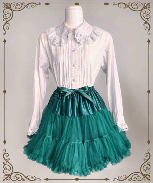 セール】9D14 カラーパニエ チュチュ チュールスカート 推し活