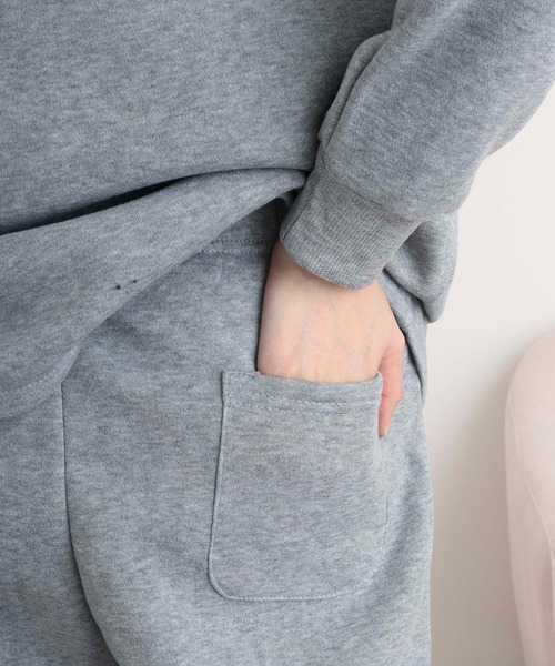 FUNALIVE（ファンアライブ）の「シャギー裏起毛パジャマ スウェット上下セットアップ レディース（ルームウェア/パジャマ・レディース・杢グレー/ネイビー/チャコール・M/L）」の22枚目の写真