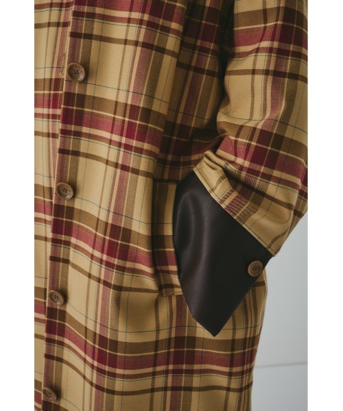 HeRIN.CYE（ヘリンドットサイ）の「Bi color long coat　　バイカラーロングコート（その他アウター・レディース・グレー系その他/ベージュ系その他/グリーン系その他・FREE）」の14枚目の写真