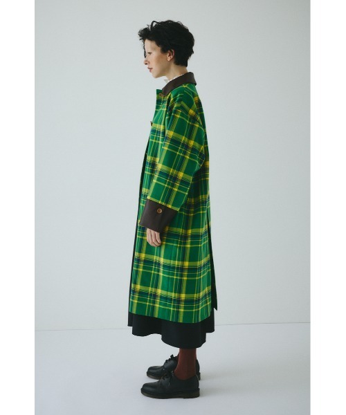HeRIN.CYE（ヘリンドットサイ）の「Bi color long coat　　バイカラーロングコート（その他アウター・レディース・グレー系その他/ベージュ系その他/グリーン系その他・FREE）」の6枚目の写真