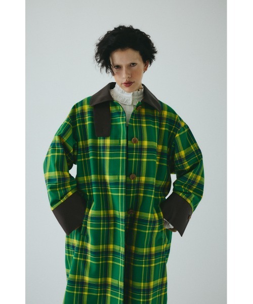 HeRIN.CYE（ヘリンドットサイ）の「Bi color long coat　　バイカラーロングコート（その他アウター・レディース・グレー系その他/ベージュ系その他/グリーン系その他・FREE）」の8枚目の写真