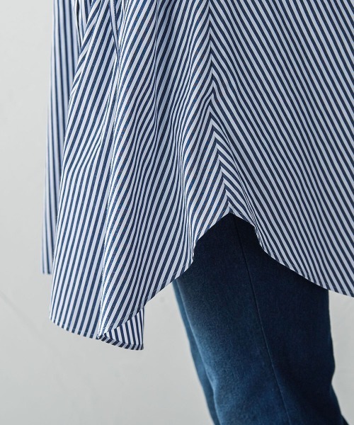 la.f…（ラエフ）の「【WEB限定】“体型カバーも叶う”3WAYチュニックブラウス≪洗濯機で洗える≫（シャツ/ブラウス・レディース・オフホワイト/キャメル/ダークネイビー・9号）」の21枚目の写真