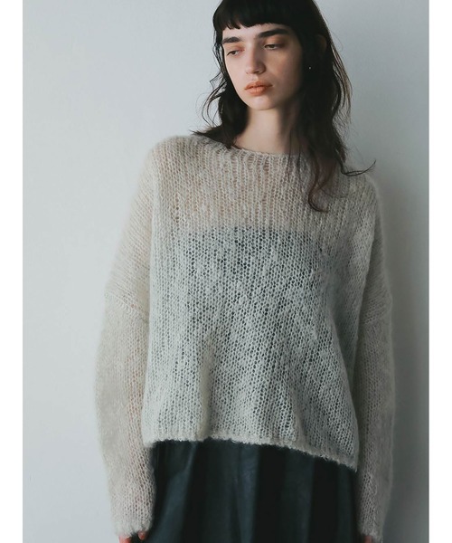 モヘアメッシュプルオーバー（ニット/セーター）｜HER.（ハー）の