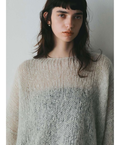 モヘアメッシュプルオーバー（ニット/セーター）｜HER.（ハー）の