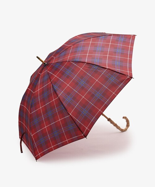 Afternoon Tea(アフタヌーンティー)の「タータンチェック柄長傘 雨傘/Afternoon Tea Original Tartans(長傘・レディース・レッド・ONE SIZE)」の1枚目の写真