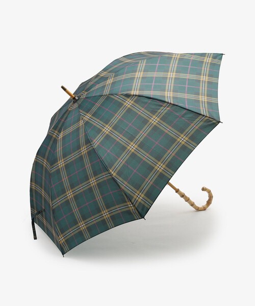 Afternoon Tea(アフタヌーンティー)の「タータンチェック柄長傘 雨傘/Afternoon Tea Original Tartans(長傘・レディース・レッド/グリーン・ONE SIZE)」の1枚目の写真