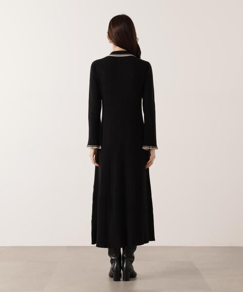 PROPORTION BODY DRESSING(プロポーションボディドレッシング)の「<E>バイカラー衿ニットワンピース / 1215247100(ワンピース・レディース・ブラック/ホワイト系その他・MEDIUM/P/S)」の19枚目の写真