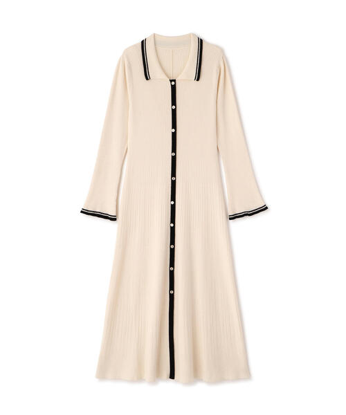 PROPORTION BODY DRESSING(プロポーションボディドレッシング)の「<E>バイカラー衿ニットワンピース / 1215247100(ワンピース・レディース・ブラック/ホワイト系その他・MEDIUM/P/S)」の15枚目の写真